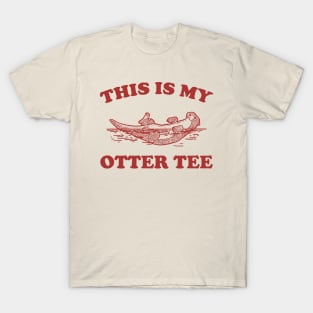 This Is My Otter Tee, Vintage Otter Graphic T Shirt, Funny Nature T Shirt, Retro 90s T-Shirt